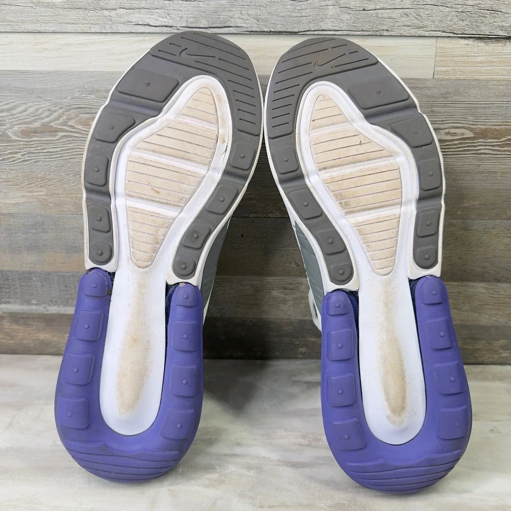 Nike Air Max 270 White Persian Violet Mens Size 12 Sneakers White AH8050-107